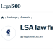 Ուրախությամբ հայտնում ենք, որ LSA Law Firm-ը Legal 500 EMEA 2026 միջազգային վարկանիշի կողմից ճանաչվել է, որպես Հայաստանի առաջատար իրավաբանական ընկերություն։